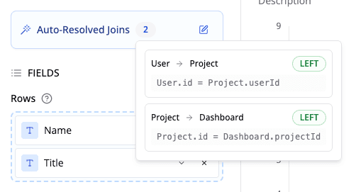 Auto-Resolved Joins