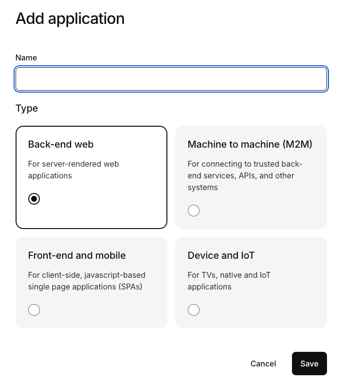 Backend Web App