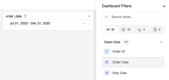 Period Comparison KPI