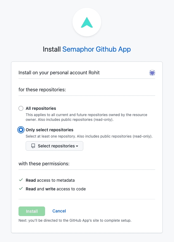 Select Repository